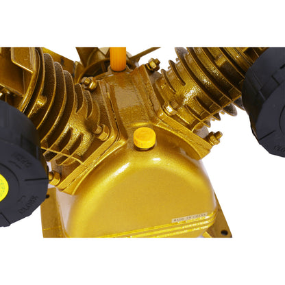 V Type Dual Cylinder Air Compressor Pump Head 5.5Hp 21Cfm 115 Psi - Golden