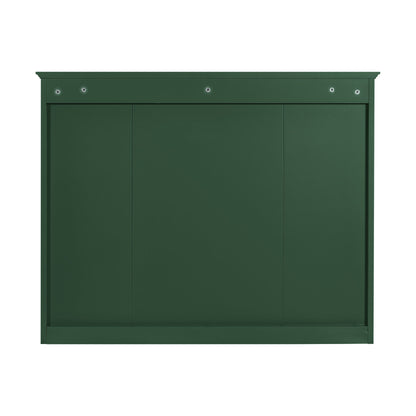 Wall Mounted Medicine Cabinet With Mirror, Storage Cabinet Featuring 6 Open Shelves And Adjustable Interior