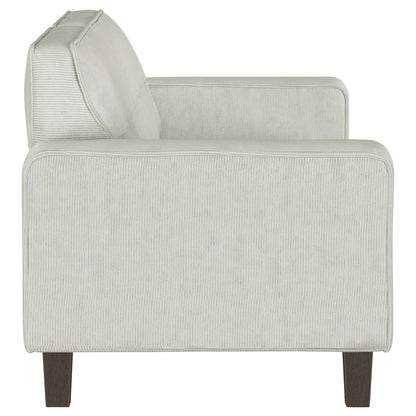 Xana - 2 Piece Upholstered Track Arm Sofa Set - Greige