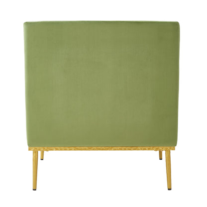 Elegant Curved Armrest Accent Armchair