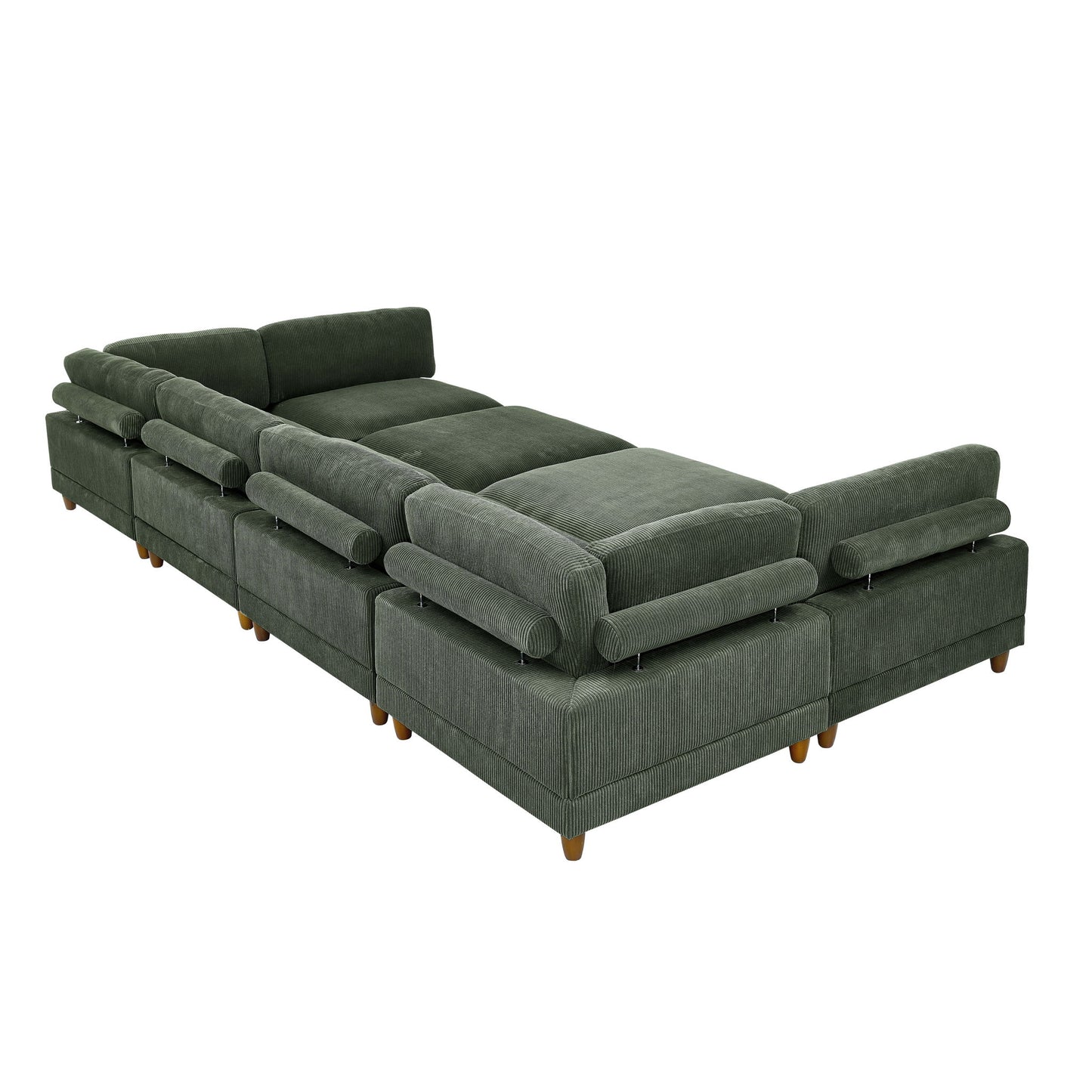 Modern Modular Sectional With Adjustable Back Support