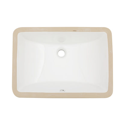 Modern Ceramic Undermount Bathroom Sink With Overflow, High Quality