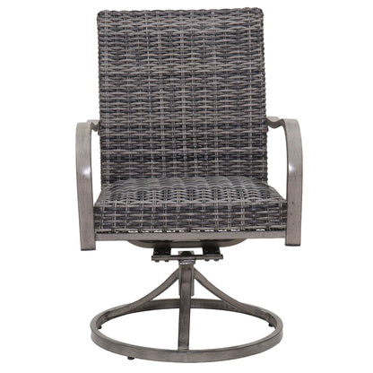 Outdoor Swivel Dining Chair (Set of 2) - Gray