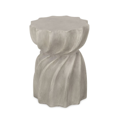 Modern Canis Side Table Outdoor Use - Gray