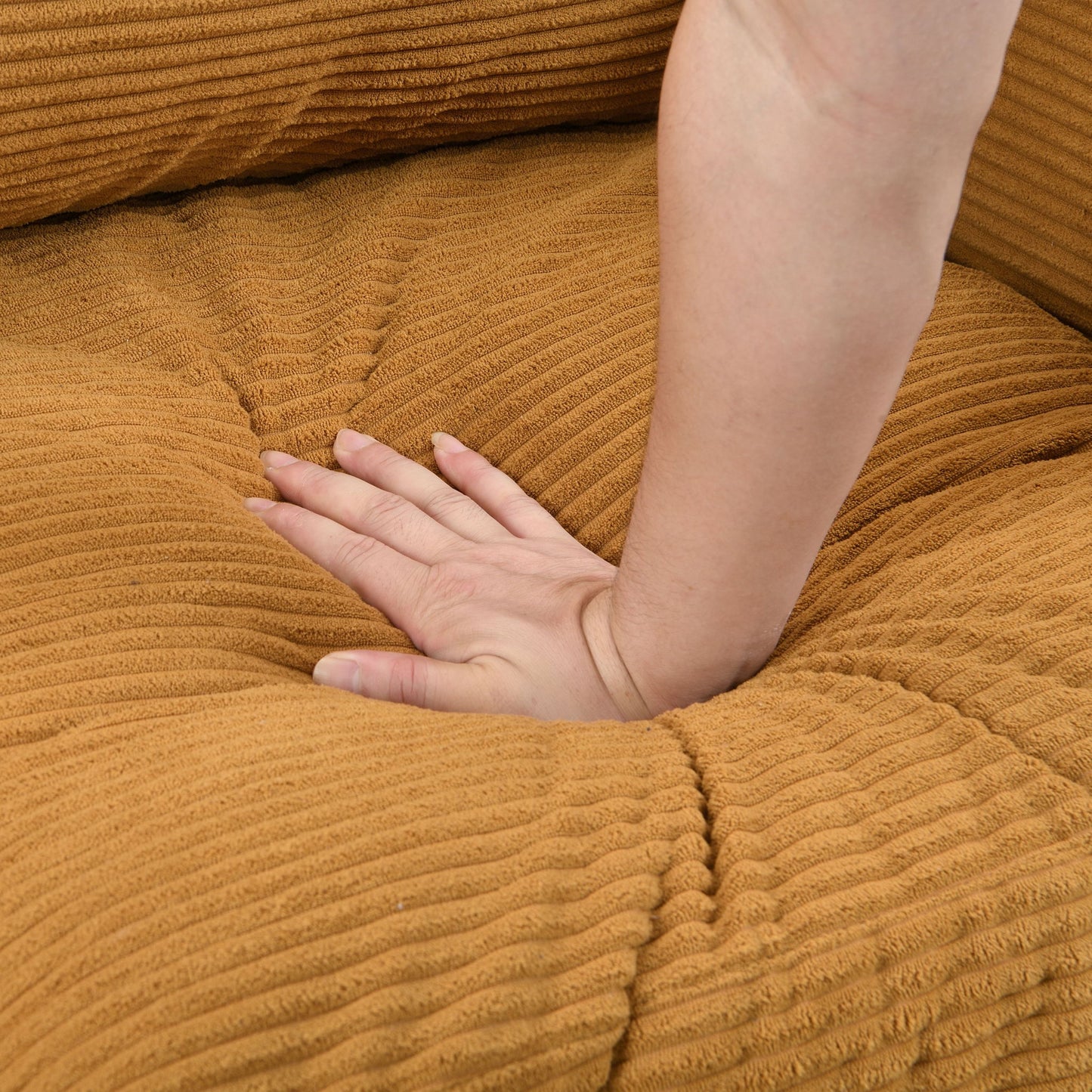 Modern Upholstered Loveseat Sofa, High Resilience