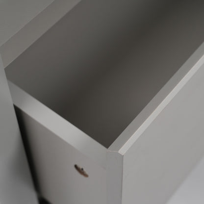 Freestanding Bathroom Vanity With Ceramic Sink, 2 Full Extension Drawers