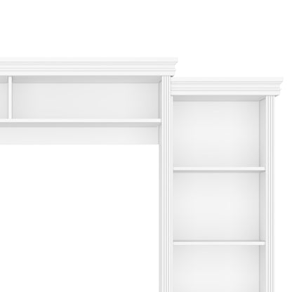 Elegant Entertainment Center Wall Unit With Bookshelves