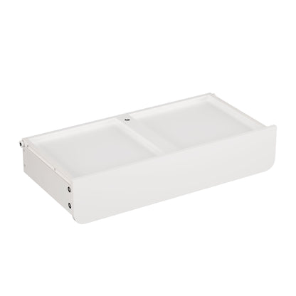 Bookshelf With Storage Bins And Drawer, Multi Functional Book Organizer For Toddlers - White