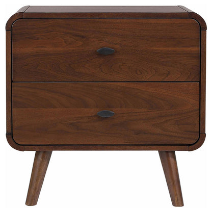 2 Drawer Nightstand - Walnut