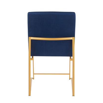 Fuji - Contemporary Stylish Frame, High Back Dining Chair (Set of 2)