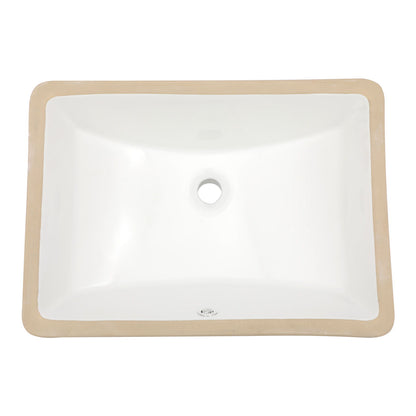 Modern Ceramic Undermount Bathroom Sink With Overflow, High Quality