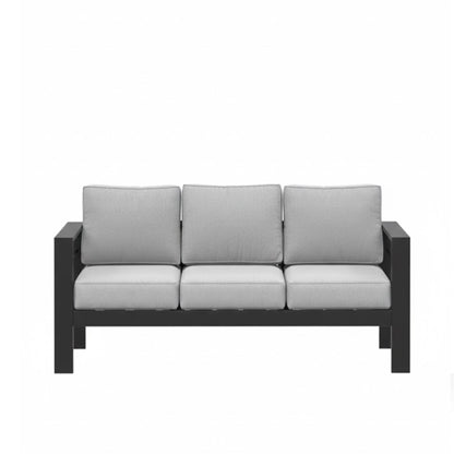All-Weather Patio Sofa With Cushions, 3 Seat Outdoor Couch