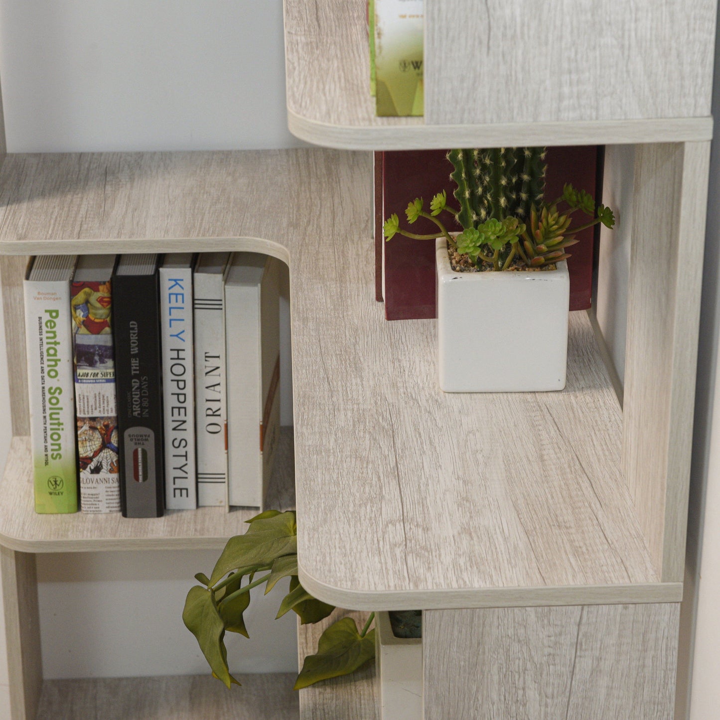 L-Shaped Corner Bookshelf