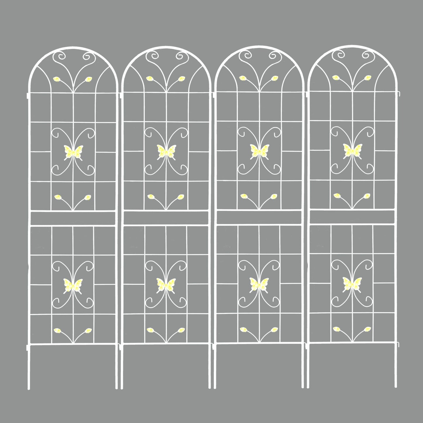 Garden Metal Trellis Rustproof Trellis For Climbing Plants Outdoor Flower Support