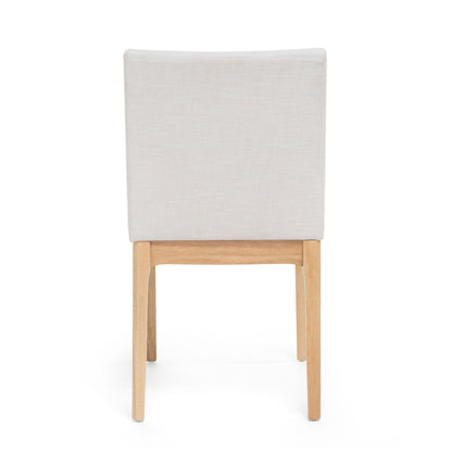 Contemporary Dining Chair SetWith Upholstered Fabric