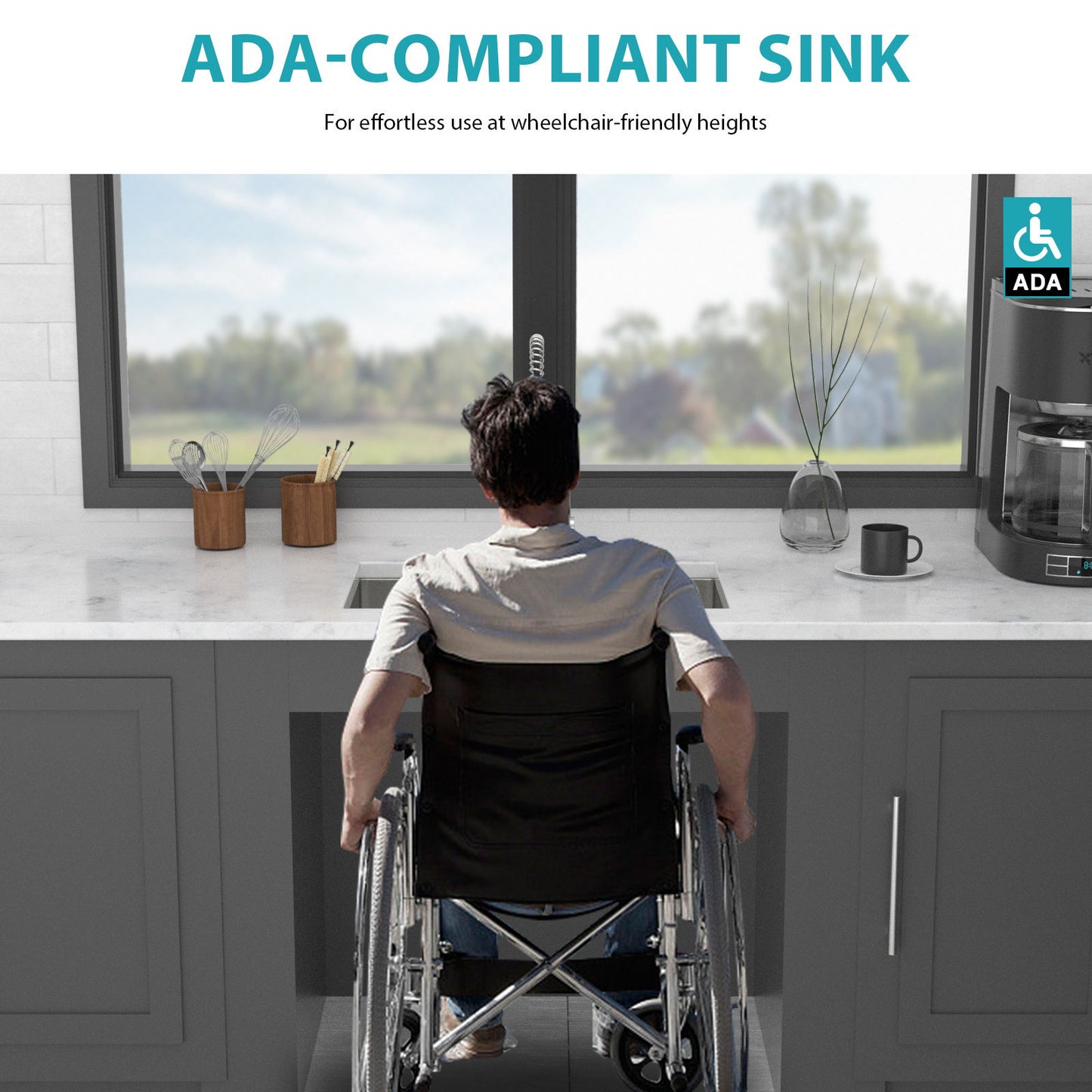 Undermount Sink, Low Depth Single Bowl