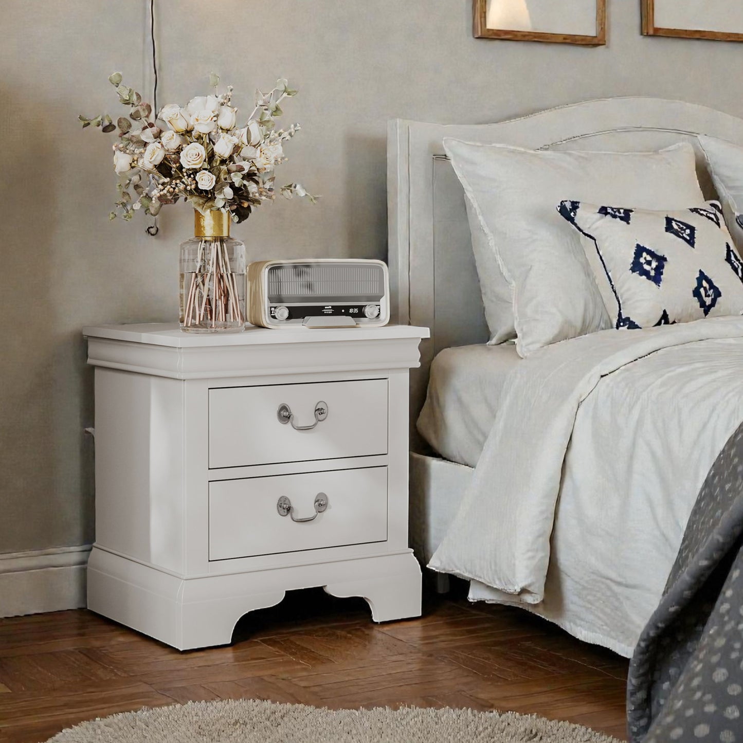 Nightstand With 2 Drawers