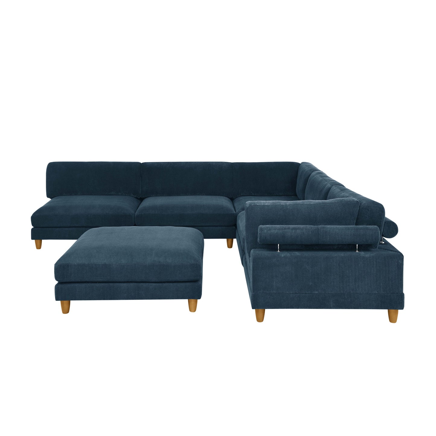 Modern Modular Sectional With Adjustable Back Support