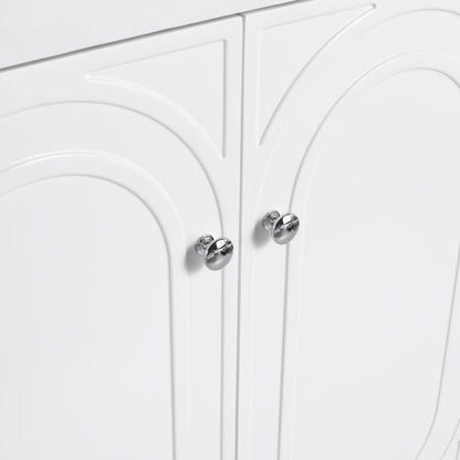 Modern Freestanding Bathroom Vanity With Soft Close Cabinet Doors