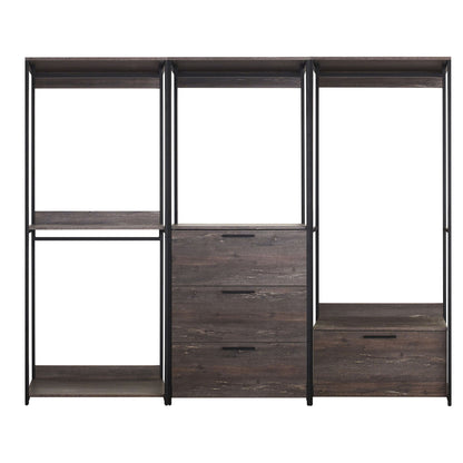 Monica - Walk-In Closet System - Rustic