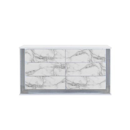 Moon - Dresser With LED Lighting - Marble