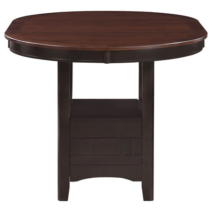 Avonlea - 5 Piece Set With Round Table And Upholstered Chairs - Chestnut