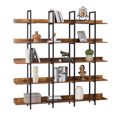 Vintage Industrial 5 Tier Bookcase