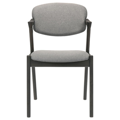 Modern Dining Chair And Zigzag Arm Design (Set of 2)