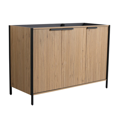 Contemporary Freestanding Bathroom Vanity With Adjustable Shelves