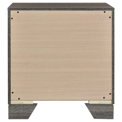 Funston - 2 Drawer Nightstand - Brown Oak