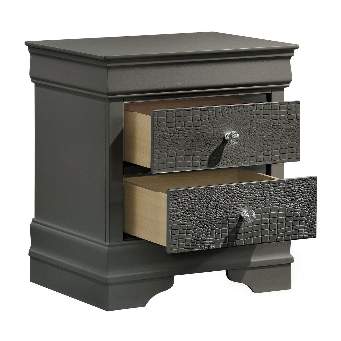 Blaze - 2 Drawer Modern Nightstand