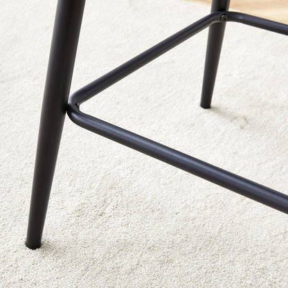 Modern Bar Chair Rounded Backrest (Set of 2)