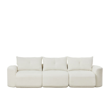 3 Seater With Thickened Armrests Sofa For Living Room