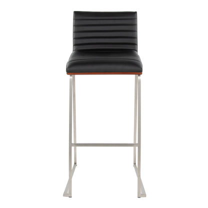 Mason Mara - Contemporary Fixed Height Barstool (Set of 2)