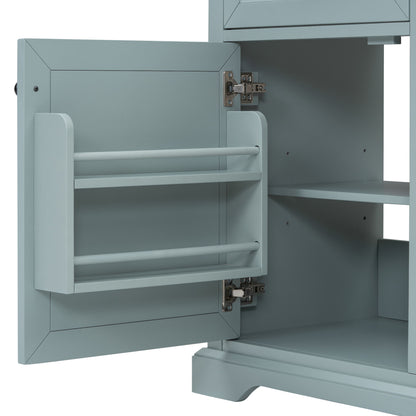 Bathroom Vanity With Sink, 2 Tip Out Drawers, Soft Close Hinges - Gray
