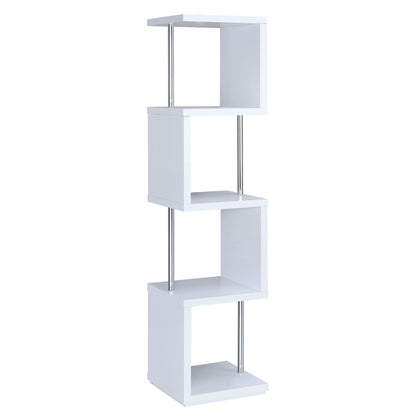 4 Tier Bookcase With Accents