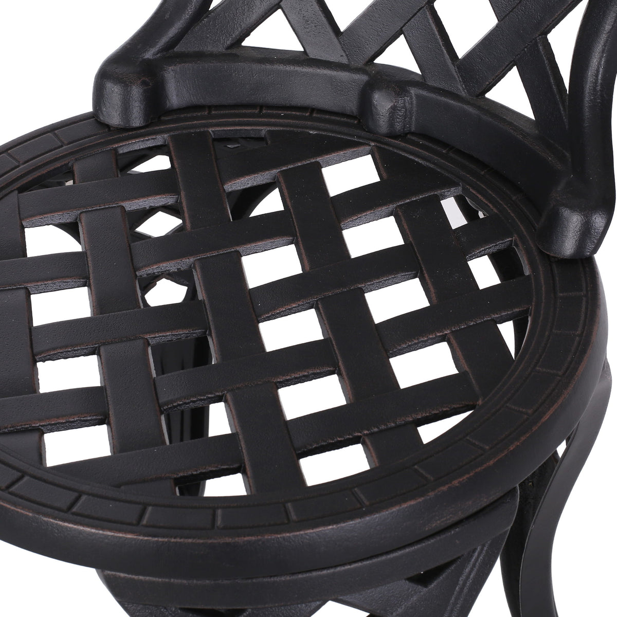Bono Metal Bistro Set - Black