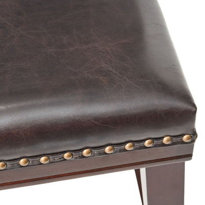 Elegant Saddle Stool With Curved Seat Comfort - Brown