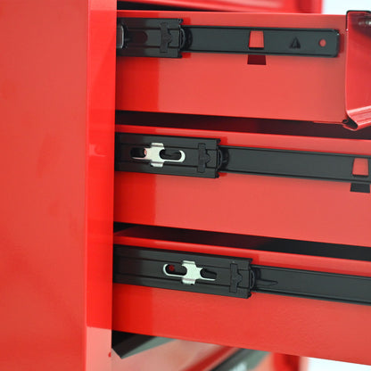 Rolling Metal Tool Chest With Drawers, Steel Storage Cabinet With Ball Bearing Slides