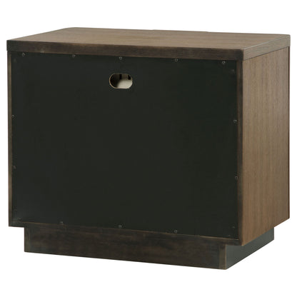 Moraga - 2 Drawer Nightstand - Ash Brown