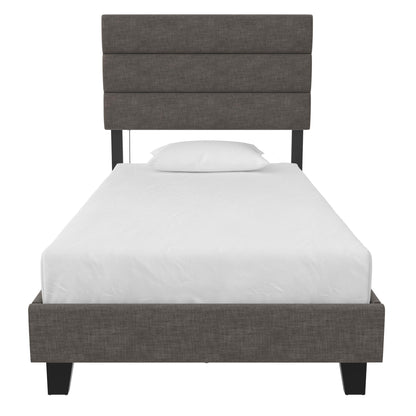 Paloma - Twin Bed With Dual USB Port - Linen