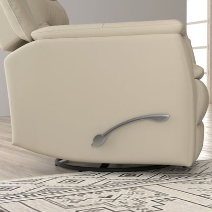 Swivel Recliner With Manual Adjustable Footrest
