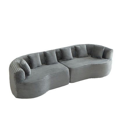 Sectional Sofa, Oversized 4 Seater With Deep Seat Design