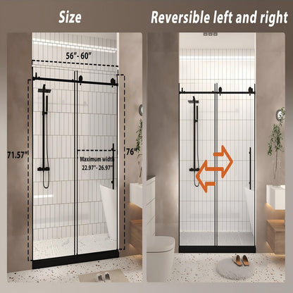 Frameless Shower Door With Handle