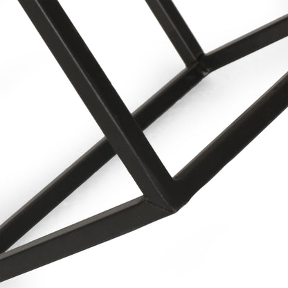 Modern Industrial Tabletop Wine Rack With 7 Bottle Holders - Black