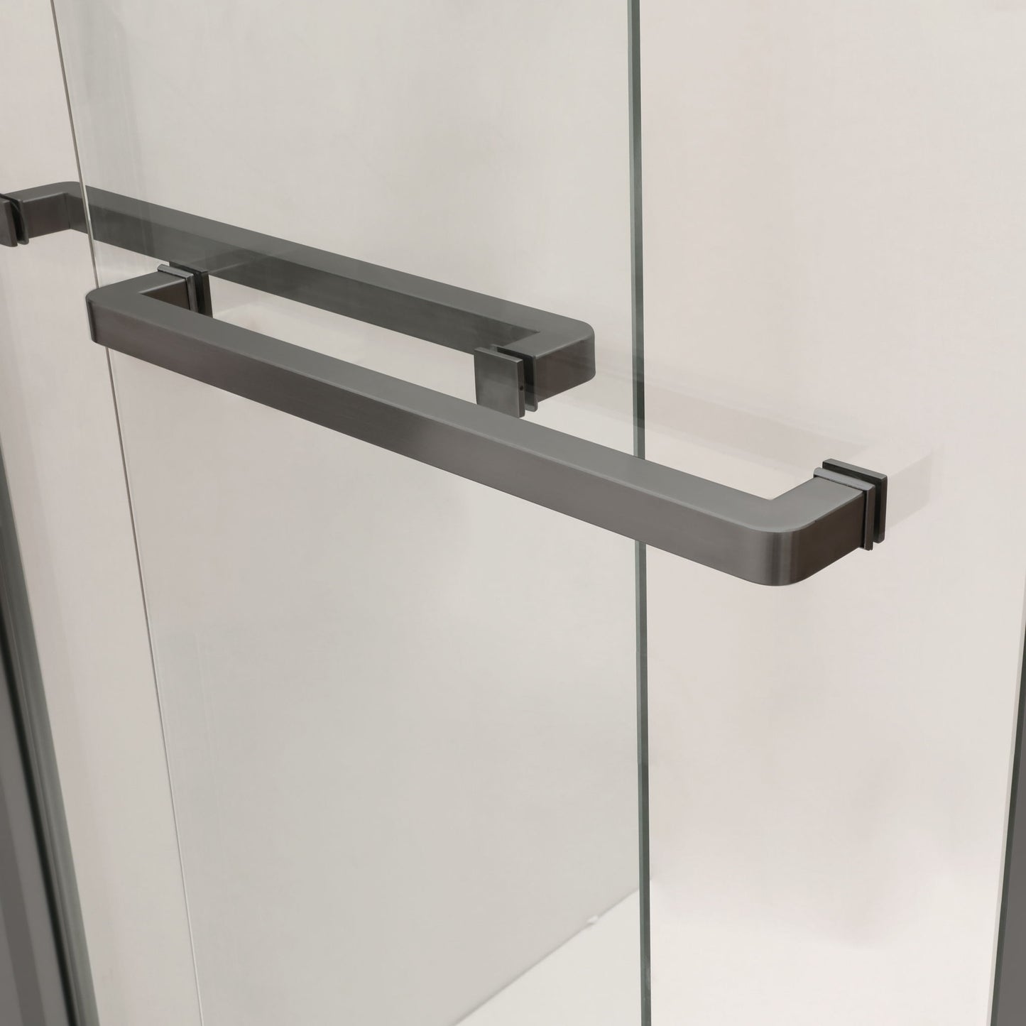 Modern Double Sliding Shower Enclosure, Tempered Glass