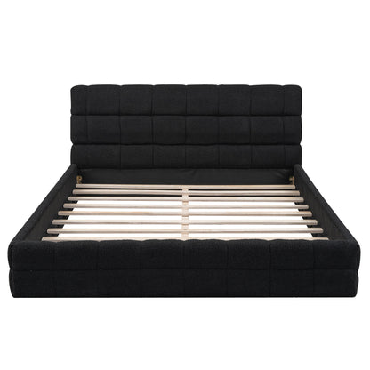 Upholstered Platform Bed With Headboard