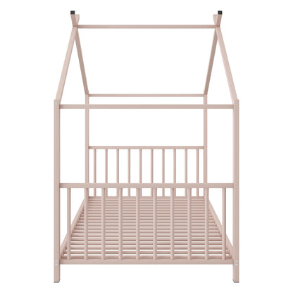 Metal House Platform Bed With Modern Design And Durable Frame