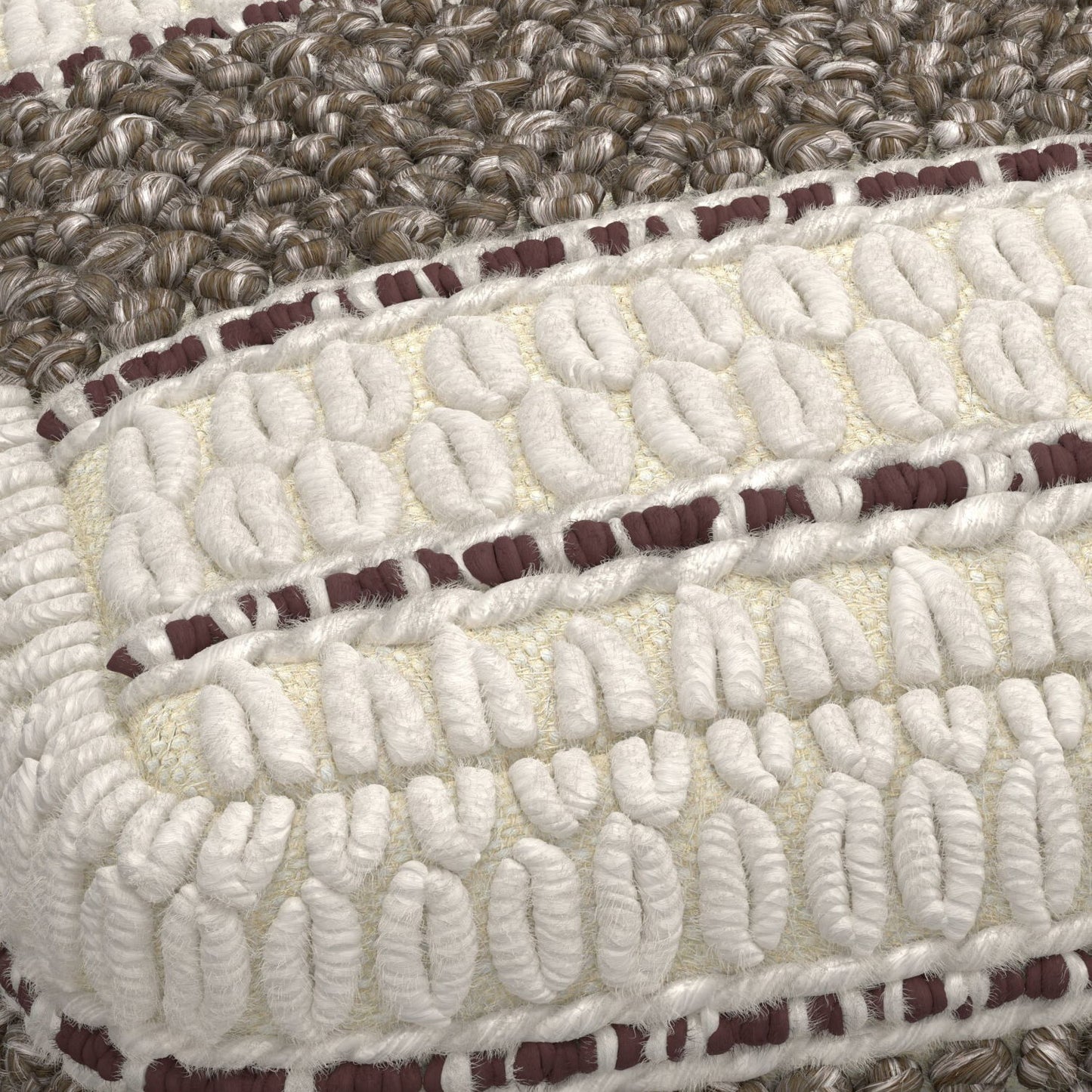 Grady - Handcrafted Square Pouf