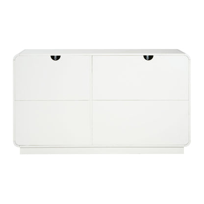 Sideboard, Wide Storage With 2 Doors And 3 Drawers